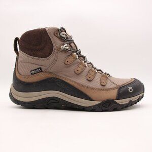 Oboz Bridger Mid B Dry Women’s Size 7 Tan Brown Leather Hiking Trail Boots